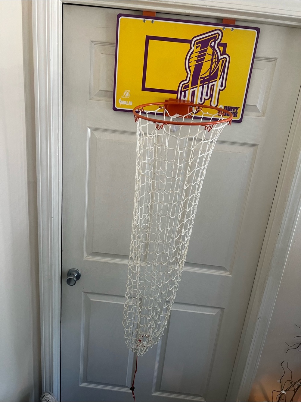 The Dirty Dunk Basketball Hoop Laundry Hamper Throwback Los Angeles Lakers